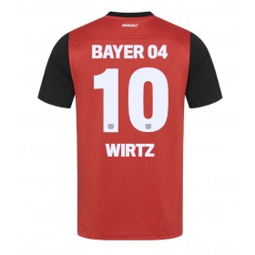 Pánské fotbalový oblečení Bayer Leverkusen Florian Wirtz #10 Domácí košile 2024-25 Krátkým Rukávem